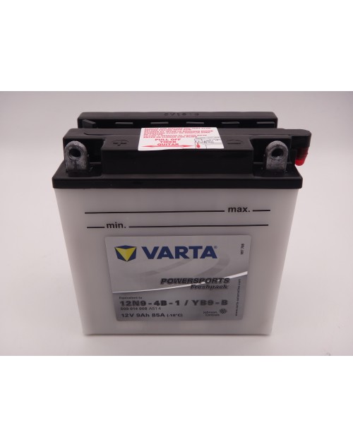 Varta 12N9-4B-1, YB9-B baterie moto, atv, 12V 9Ah 85A cod 509014008 Powersports Freshpack